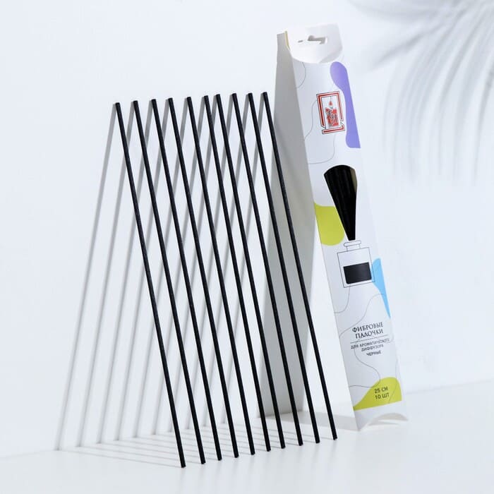 картинка Набор фибровых палочек для ароматического диффузора, 25х0,3 см, 10 штук от магазина АСЯ