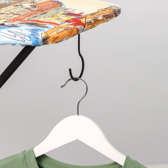 картинка Доска гладильная с крючком Smarty Hanger, 33×90 см, цвет МИКС, 9350317 от магазина АСЯ