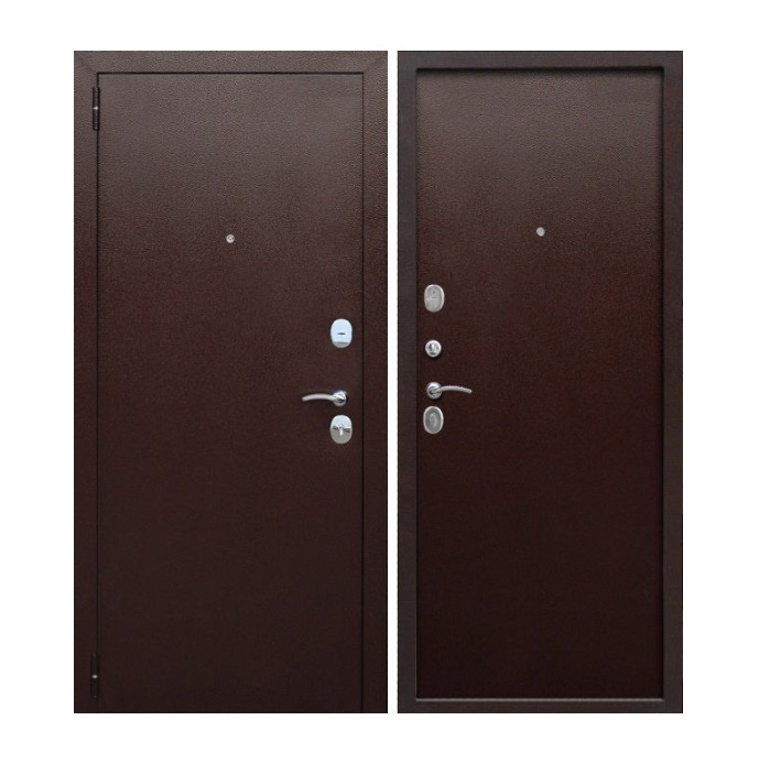 картинка Дверь входная Тайга 960мм, левая, Металл/Металл, толщина 7см от магазина АСЯ