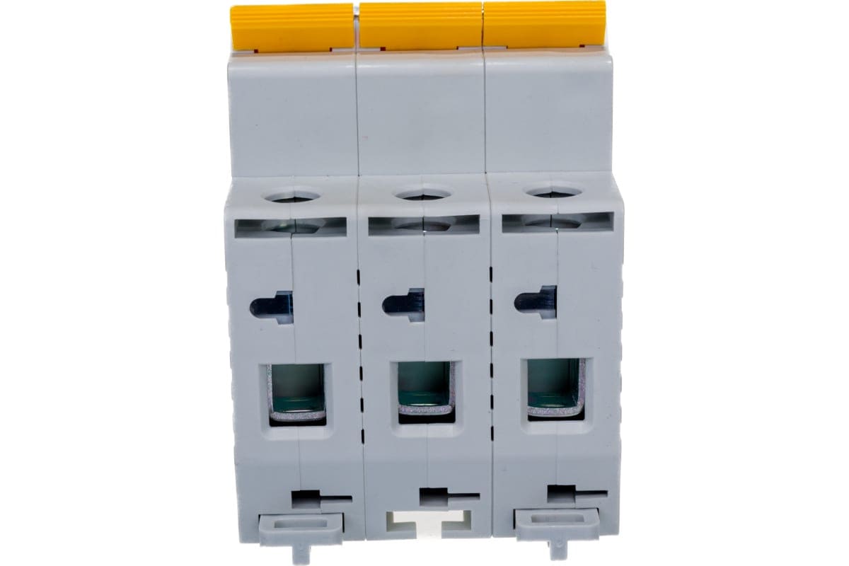 картинка Автоматический 3-полюсной выключатель, IEK ВА47-29 50А, тип расцепления С, 4.5кА от магазина АСЯ
