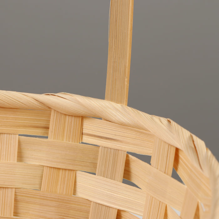 картинка Корзина плетёная , 30х22 x H13/49см, бамбук, натуральный, 9904848 от магазина АСЯ
