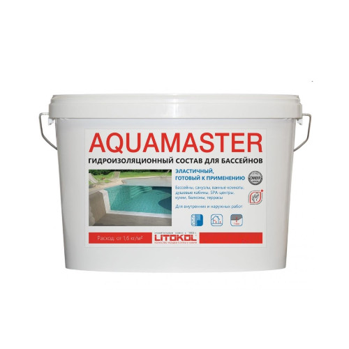 картинка Гидроизоляционный состав для бассейнов AQUAMASTER LITOKOL 10 кг от магазина АСЯ